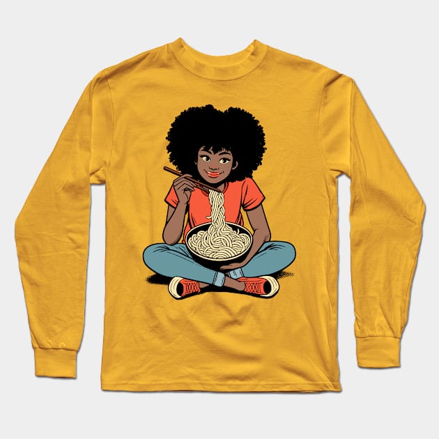 NOODLE GIRL Long Sleeve T-Shirt by coxemy